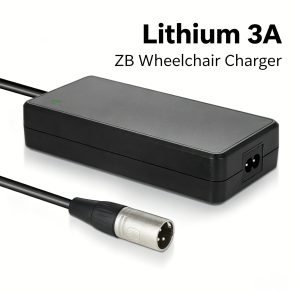 ZB 24V 2A lead-acid wheelchair charger 12 plugs CE FCC UL certified